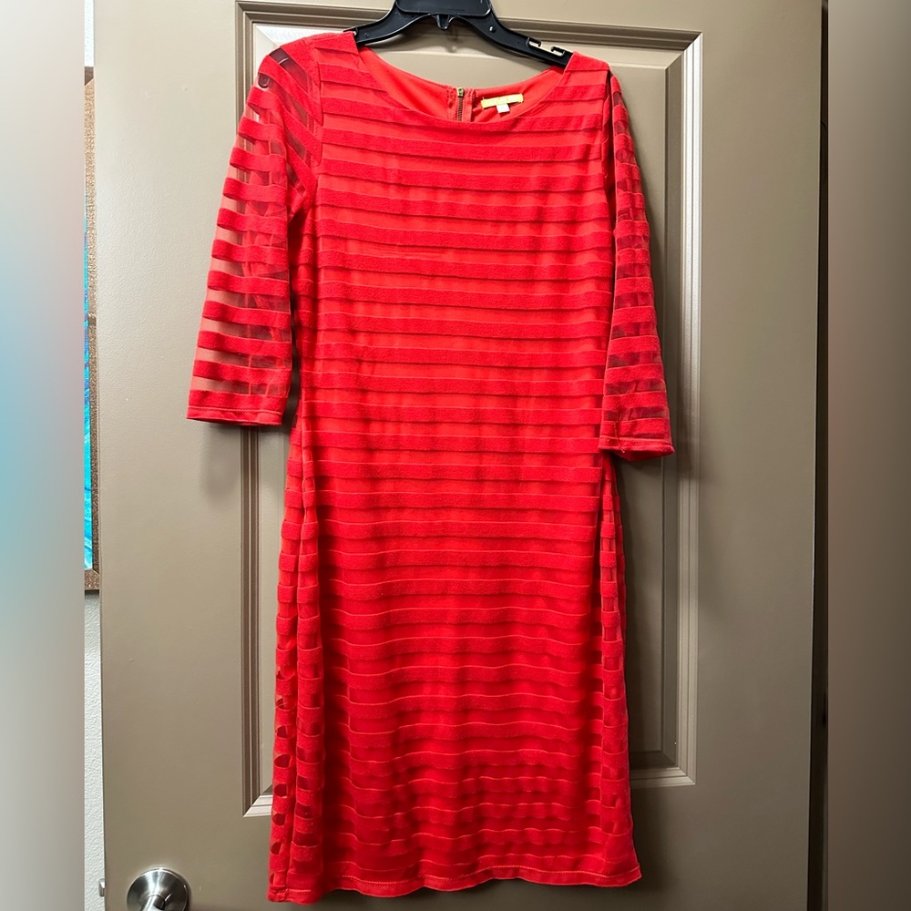 Gianni Bini 3/4 Length Dress with Sheer Sleeves